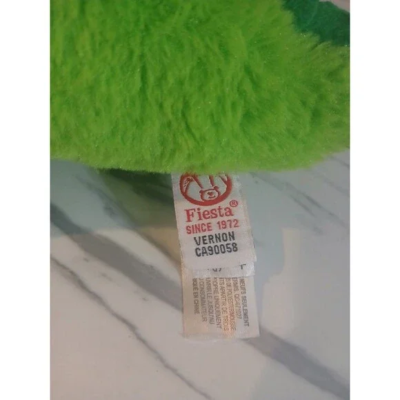 Fiesta Swaddle Babies Alligator Crocodile Plush Toy Green Stuffed Animal 9" Tall - Picture 6 of 6